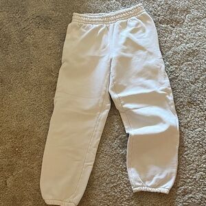 Kids White Sweat Pants